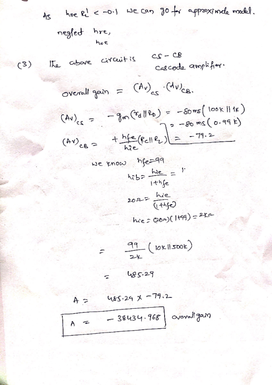 negfed hre, hee (3) above arcuit is cs- Cascodo ar CB. hie ithfe 202- ugs-21