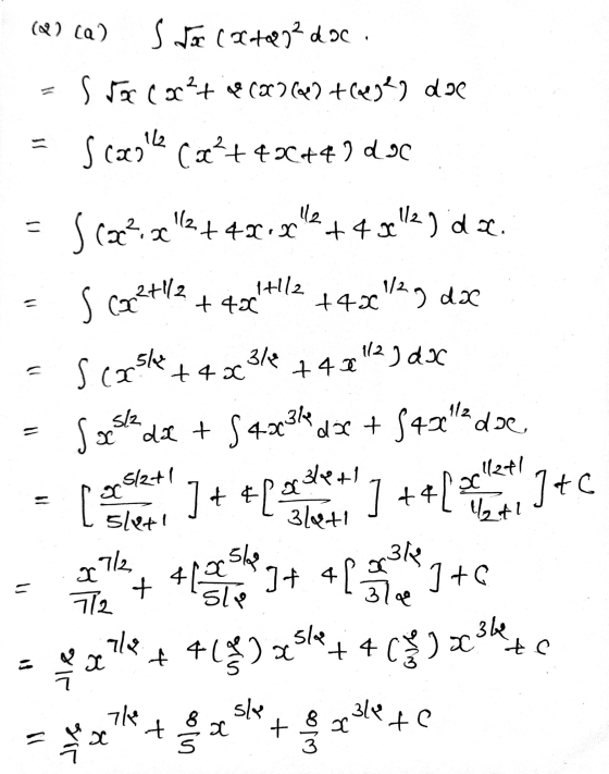 (Q) ca s doc Catal² doc. soc cx²+ & (22(Q)+(482) dae s cacolle ca’t 42C+49 d90 - Sco²x 11274 = 4xx2+ 4 30142) dan = 2+1/2 1+