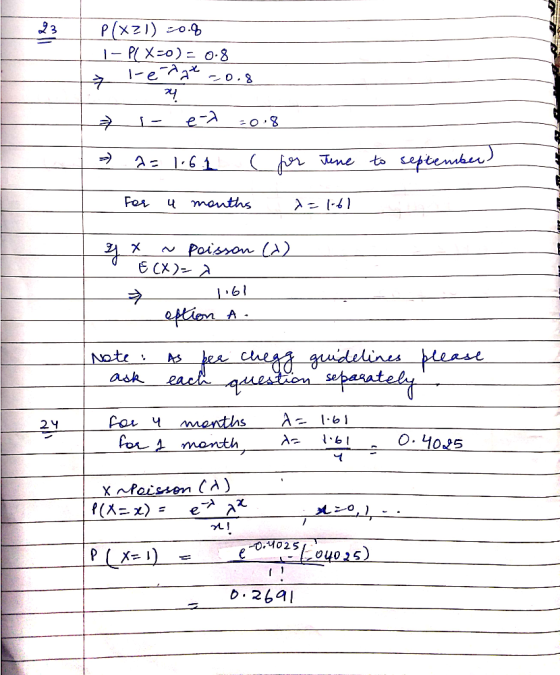 P(XzI) 1- P Xo) o.8 o. sepeenker) A 6 1 Tune to For manths Poisson () E CX)A aftiena A eChesg gidelines peese eac qsestn sapa