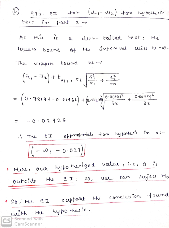 (u-u +om hypoHesio test part Hhis As left tailed Hke ui ba - dtem vol fouun boumd The boumd upkur m2 0 004912 O.0059 OO 2 9 2