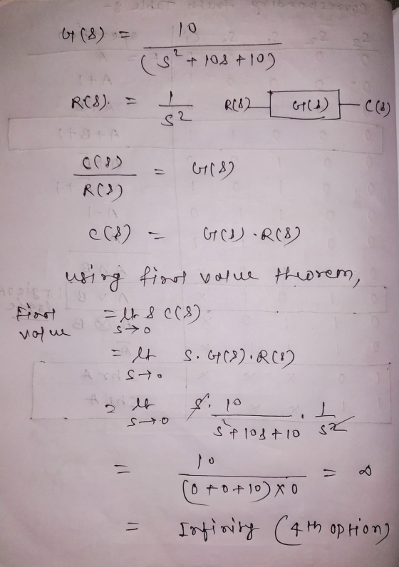 6 (8) (s? S + 108 +10) RCS). = R(82 611) C(3) s2 618) RC)). CCA) - GU-R(8) using final value theorem, - lb & C(8) $ fort s to