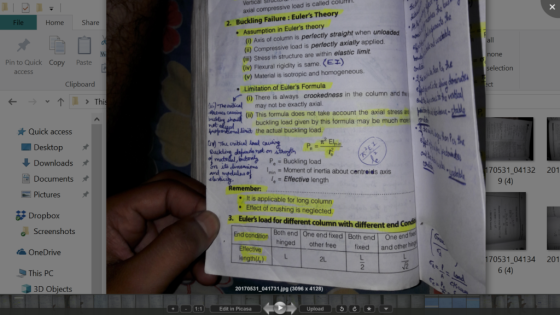 Vertica X axial compressive load is called coluffil I 2. Buckling Failure : Eulers Theory Eulers theory File Share Home Ass