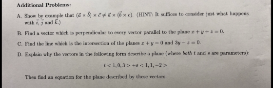 Additional Problems HINT It Suffices To Consider Just What Happens DX C A Show By Example 