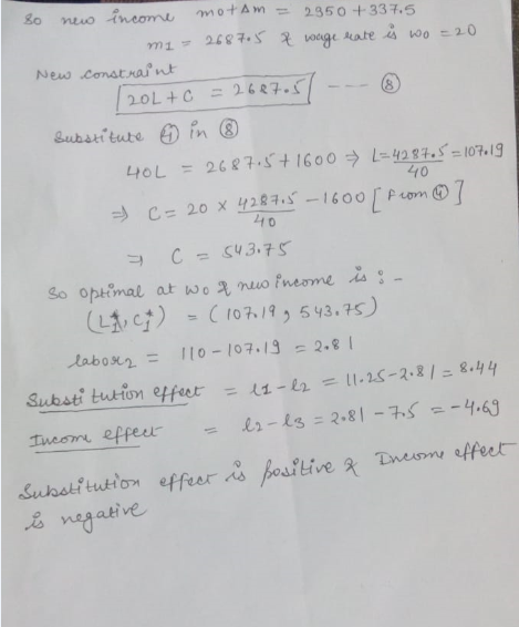 income motAm 2350+337.5 neuo 2687.5 voge Aate mi- wo20 New constrafnt 2687.8 20L+0 Surstitute in 4OL=2687.S41600 L-4287.S-107
