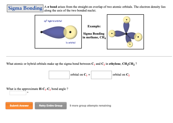 Sigma Bonding A nbnd arses fhom the strahon overlap of two atomic orbitals. The electron density lies Sigma Bonding ơ bond ar