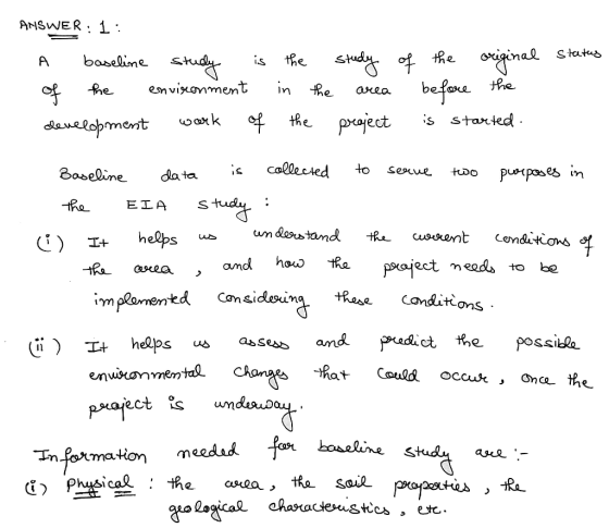ANSWER : 1 ment in fhe axea praject starkd e_ Boseline date. d. Pict the Q>Sessan ane -
