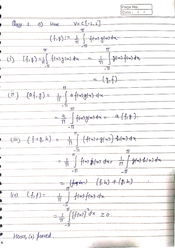 Page No Date I TI (mr) ( 43-4-13, h) Hence a)