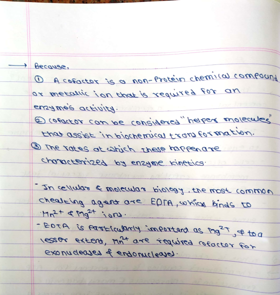 →-Because, r is non- Protsin chemital comeoana O -4-cofactor 目(0factor con.be considered ,,hel pe m In celulas & molccula s b
