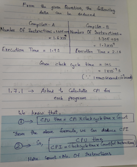 Ihg data Can be deduc Compilet-A 1.6 XI0 1.30E +0q 1-3x10 Execution Time.9s Execu-hon Time : 1.9S 2.1 s Ghen-clock cle time -