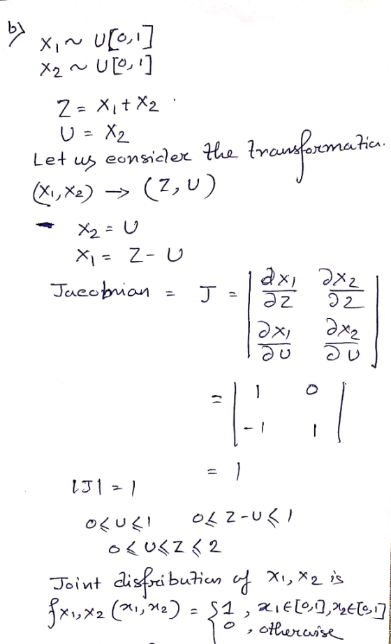 X1 X2 UO Xit X2 U X2 Let us eonscler He CXL,X Z, U) X2 U X1Z- U Jueobian J oUZ2 but Joint S1 , IELO,2ET> otleraise N D