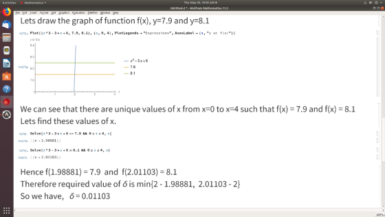 Mathematica Thu May 30, 10:45 AM . Untitled-2-Wolfram Mathematica 11.3 Eile Eet sert Format Cell graphics Faluatien Palettes
