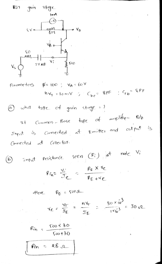 0 vi so0 a what tyPe run stage Common Bose tpe of Tnt s Connected atEmittc, and t put is 30 X lo NT TE R,