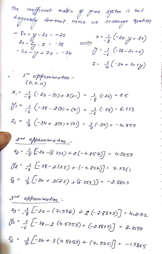 The coe cient matrix agonal Co, o, o 구 and appsomo Ja:えし3t-alas) + (-4.tsz]ะ 7.37С,