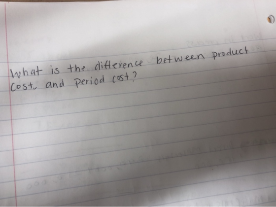 what is the difference COst and Period cest 2 between product