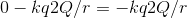 0 kq2Q/r=kq2Q/r