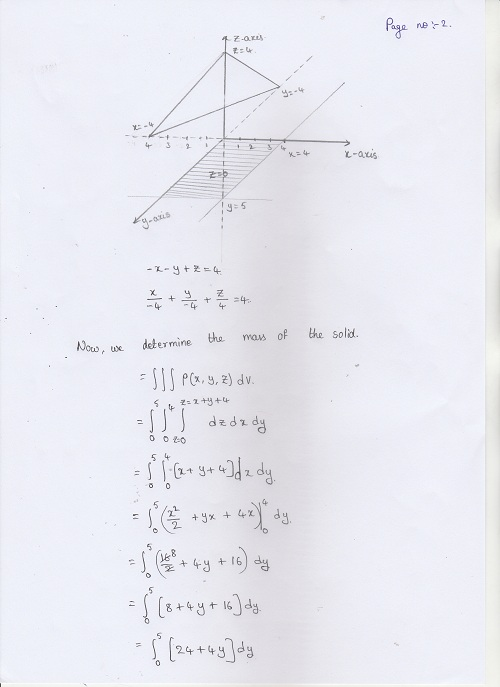-4 4 ,edetermine the mas of he sold dそdzdy 121 244