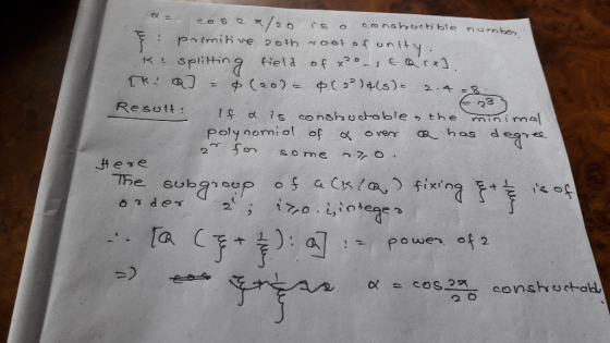 K, splittin a field of x.leatx] Re sutt: α is conshoch ble, them,i mal ot.2 co n.grv с, сトa
