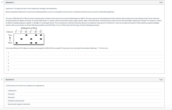 D Question 1 1 pts Questions 1 through 8 all refer to the sample data and figure described here Because questions build on th
