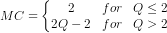 for Q 2 2Q-2 for Q> 2 2 MC2