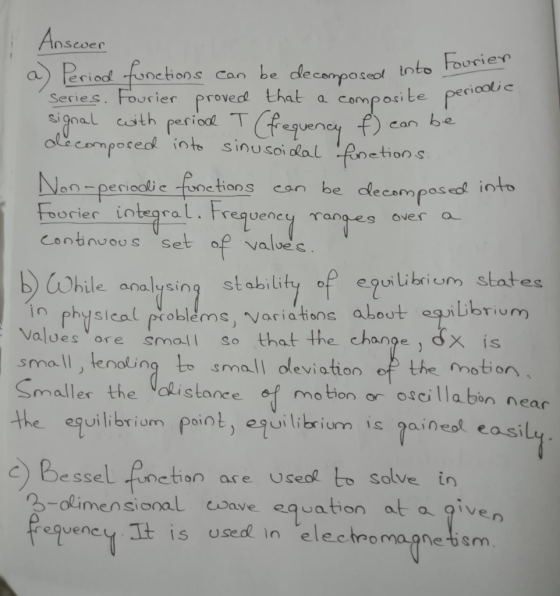 Anscoer Pried fonctions Fourier provedt that signal cuth periool T ole compoced into sinusoi dlal Rnetions be decomposeol to