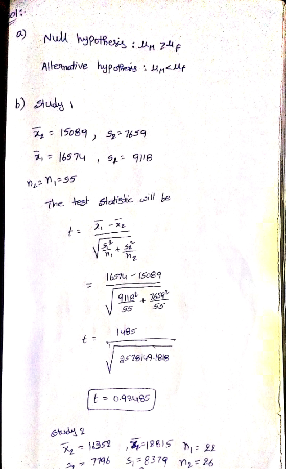 B) Nul, hypot유e.es: JAn>Mp Alternative hupoffen: μΜ4f b) tudy 15089) Sg 1659 The test stot sha 2 167u IS089 レナ169 14日5 841814