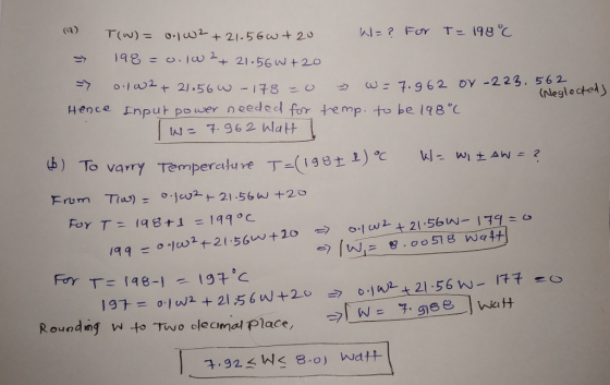 (C) T(w)=0.102+21-56wt 20 W2FOY T 198C 198=0. w 21.56 W+20 Ow2t 21.56 - 178 - 0 U 7.962 OY -223. 562 (Nleglected 4ence Input