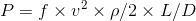 P fX uxp/2 x L/D