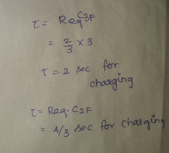 chasging 2 p = ⅔sec for changing