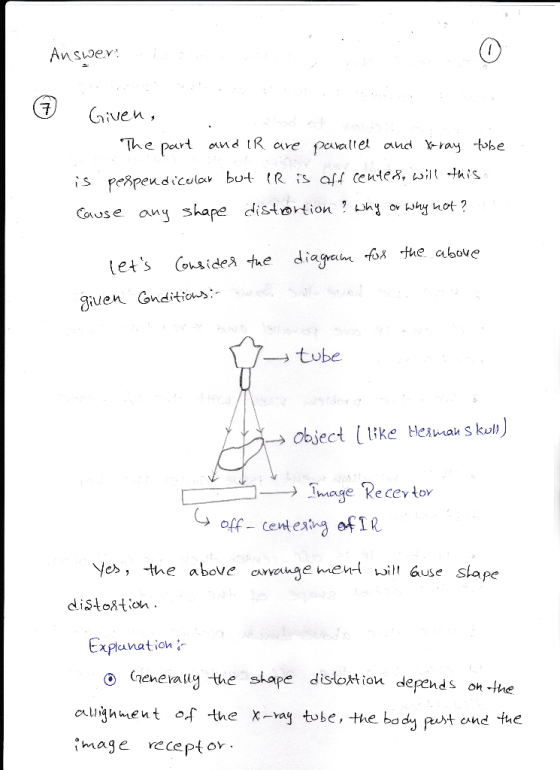 Answev Given The part and tR cre pavallel and X-ray tobe S pespendicular but R is af Cente8, will this why hot? Couse an shap
