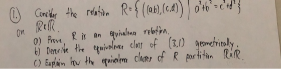 On R rvvt Dete the euivelere clar of (3.0 ggomchitaly rtifitn