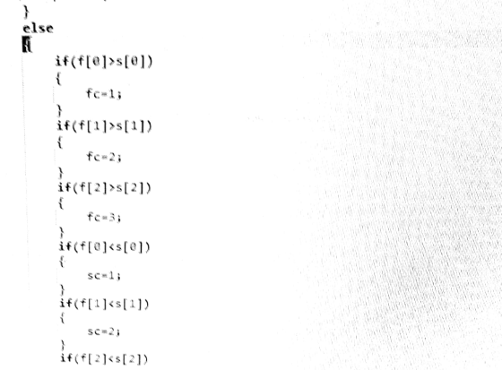 else if(s11) if(f[2]〈s[2])