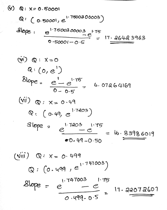 Q x- 0.5000l I 75003 0000 o03) O. 50001, e 175003 00003 8lope 17. 364a 3963 O 50001-O.S R: (0, e) Slope 6. 01a64169 O- O.5 -7