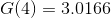 G(4)=3.0166