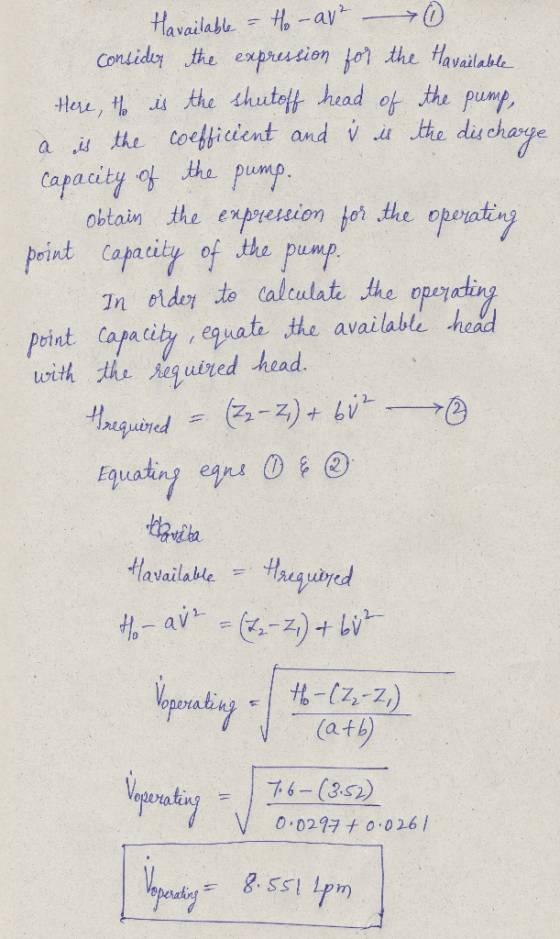 Havailabl to-av Condidey the exprusion fo the tHavailabte Hee, i the thutet head of the pump toefficient and v e discharge a