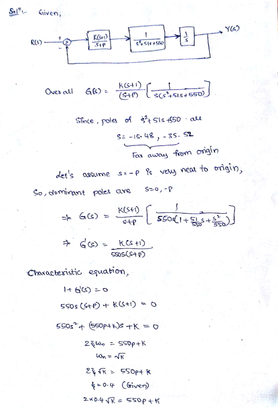 S. iven, KOS) RS) Oves all G(k): (S4のでSCs4ss-550 Since , poles of stsis+50 ae S-IS48. _3s. SL oigin Fax awau fom dets assum