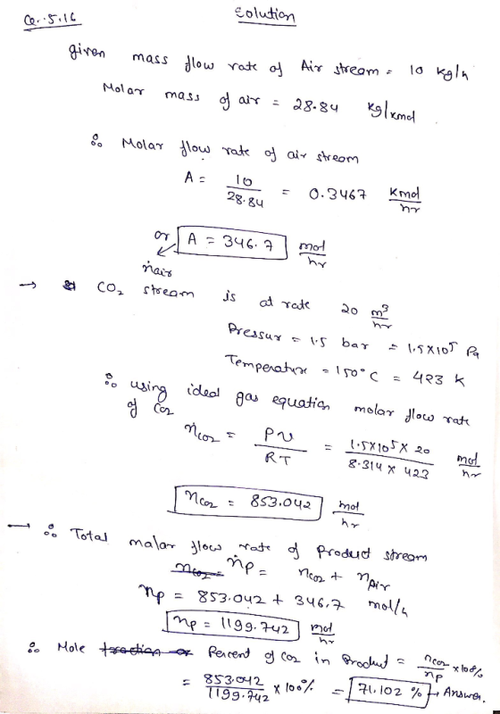 Coludion ren mass dlow Yat 2g. gu mairb idaol gas equation molar ao rat R-T ว่า mol/. зче:a 8s3.ou2+ 1994d Hole 尸 1199.42