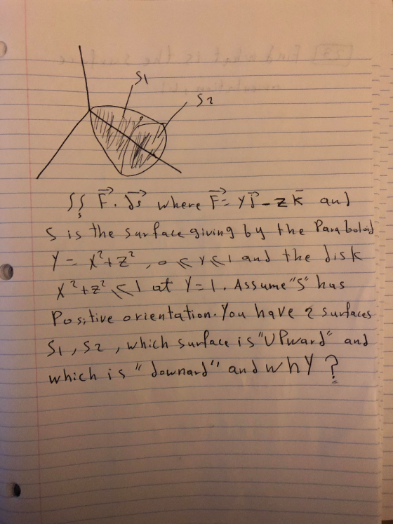 St ㄟ the Pars bl s The $ face siin at y Assumes has Po sytive orientation You hqve Ss/ isulua.Ja aleS wav dan , which surac