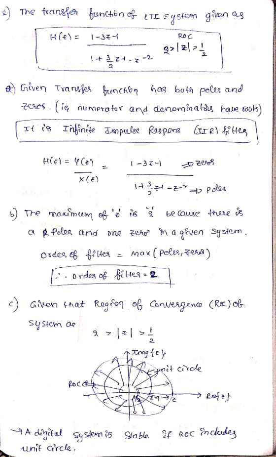 The fea RO C 2 2 ven Tran cies. ie numeatr and denomînatdi hate sook) Given that RogF B Coneagenca (Rcc) c& 2 it ccle RoC → A