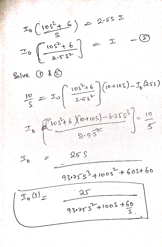 Solve & S 2.5 S , 5 s as