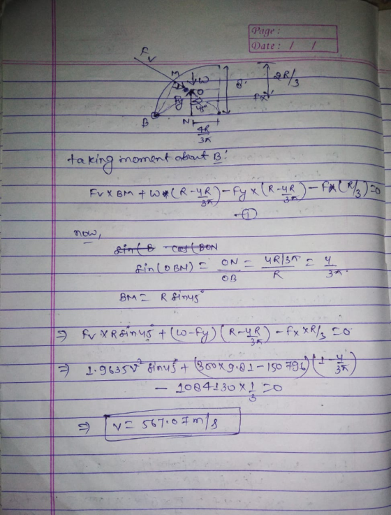 Page Date:/ .3 ta king moment obunt 8 -6 四0 一1084-1 30x1
