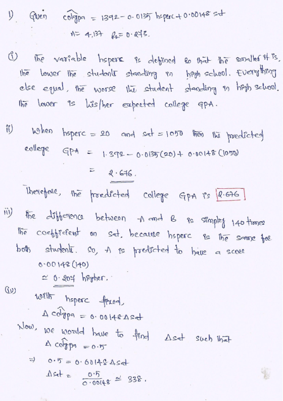 quen cola 1392-o.0135 heperc+ o dO148 st M4,13 0 13 The variable hs pere student standin student high sehool. Everyhrag sland