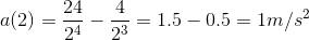 24 4 1.5-0.5-1m/s2 a(2)