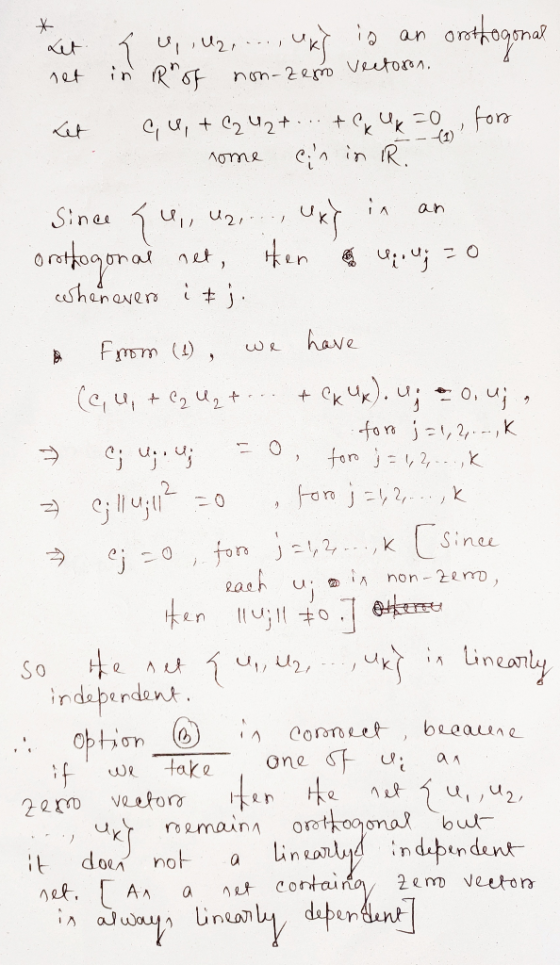 1. V, 2 inR6F an ut ngn-2em Veutoen. for cn in R AOme A an Sine U2 Shanaver have (T) u)u0,uj Cefu, forn j,2,K tor j,2,,k Fon