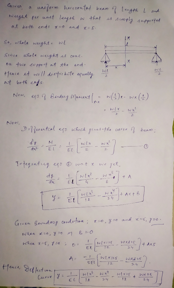 a,t both ends x-o and hete weight it rleu [ e W.(.// d, 8ヤ1 bote equally. 2 Now, EL EL2 EL 12 EL SEL 2 2.4 euCL, rve