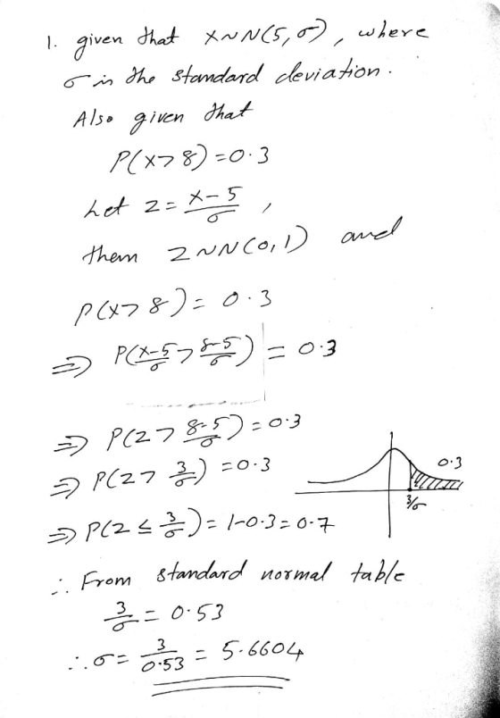 given dhat xN(S, wlerc in he stomdand cleviahion Also gien hat PCX78 人et 2: X- hem 2NNCO, an PCy7& O 3 3 PC27 PC27 o.3 P2 = /