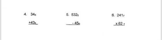 6. 2417 5. 5326 4. 345 x 627 456 +435