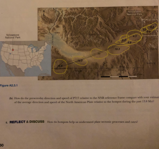 2ontana Yellowstone National Park 0.6 Yellowstone National Park 4 3 10.3 12.5 38 Figure A2.3.1 (b) How do the present-day dir