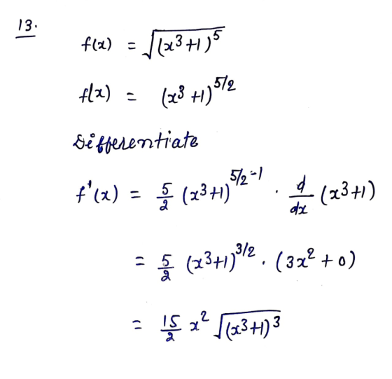 13 etjerentiate 3/2
