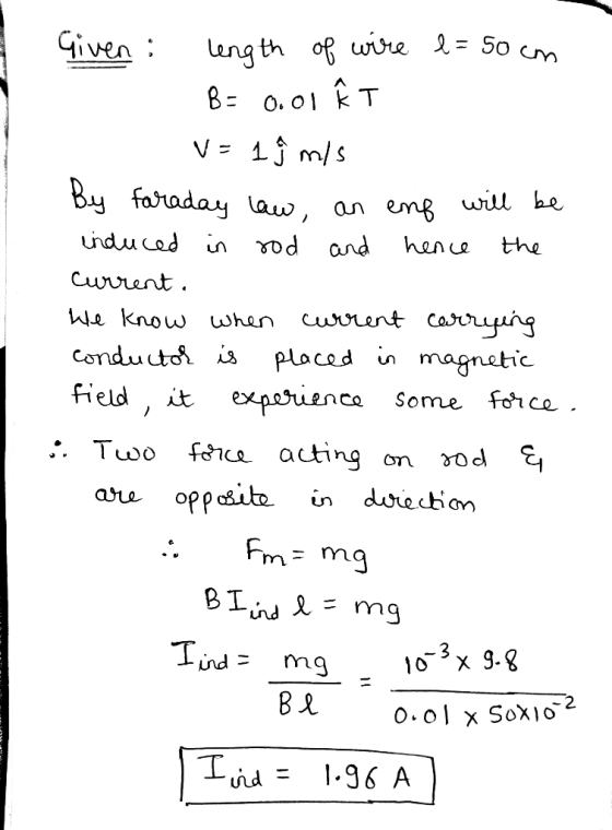 8-0. 이 kT By fovoday^ law, ani uducad in vod and han the en wiu he. We know whan Cuonnt casoug condutot is placod in magnetic