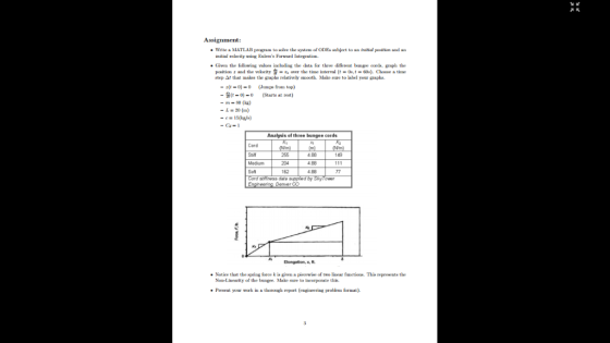 * write a MATLAB Program to solvu th. byst4un of ODEs Ruljet to an initial pasition and an initial relocity asing Ealerss Fo